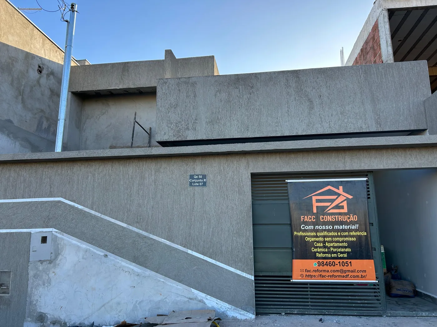Obra em execução assinada pela FACC Construção